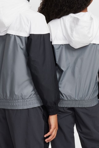 Veste à capuche - Gris et blanc