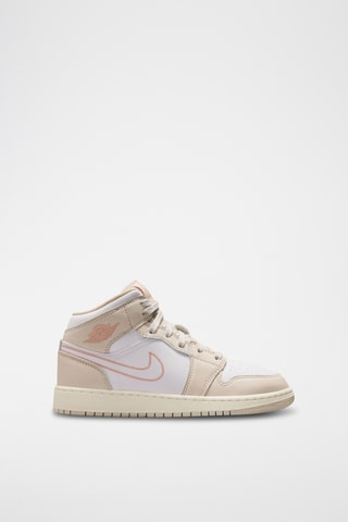Air Jordan 1 Mid en cuir - Beige