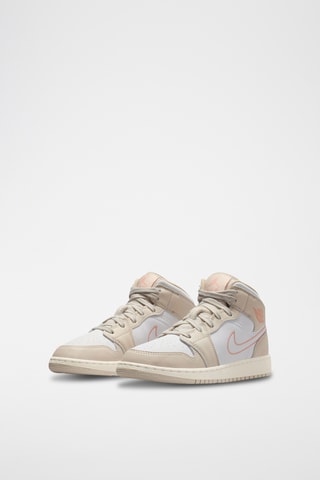 Air Jordan 1 Mid en cuir - Beige