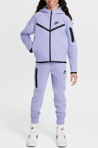 Sweat polaire à capuche - Violet