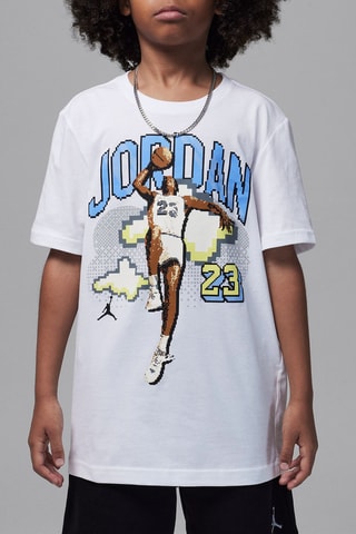 T-shirt Jordan Customized Air - Blanc