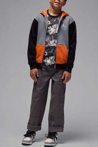 Sweat polaire à capuche Brooklyn - Noir