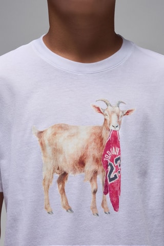 T-shirt Flight Goat - Blanc