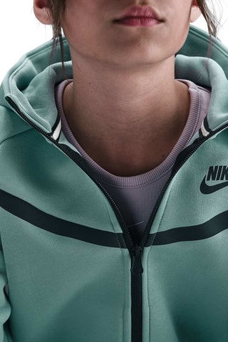 Sweat polaire à capuche - Vert d’eau