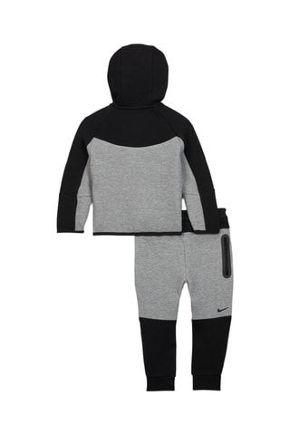 Veste et pantalon polaire - Gris foncé chiné et noir