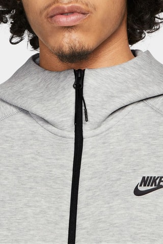 Sweat polaire à capuche - Gris clair chiné