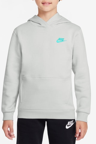 Sweat polaire à capuche - Gris clair