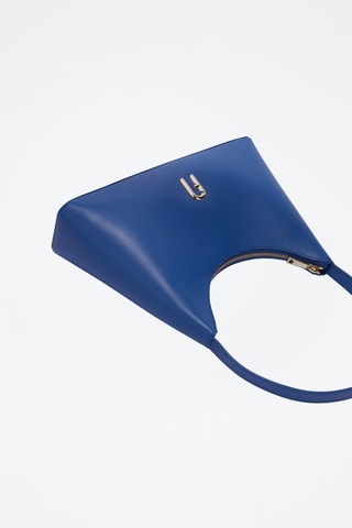 Sac porté épaule en cuir Furla Diamante - Bleu