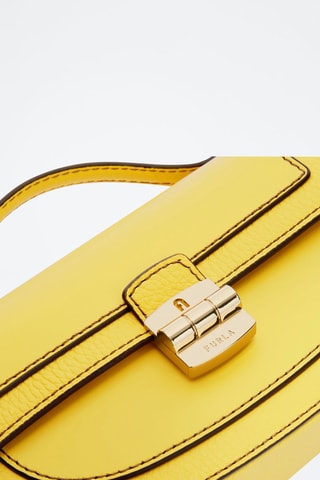 Sac à main en cuir Club 2 Mini - Jaune