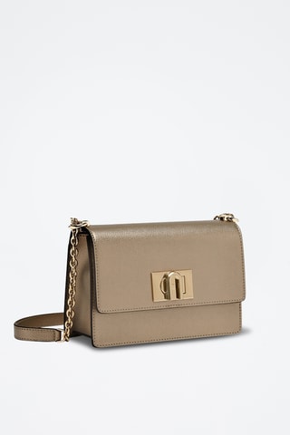 Sac bandoulière en cuir - Doré