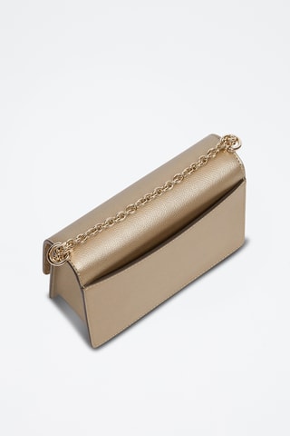 Sac bandoulière en cuir - Doré