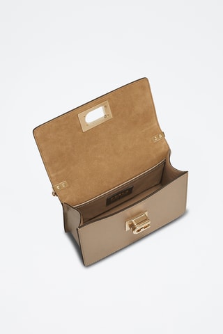 Sac bandoulière en cuir - Doré