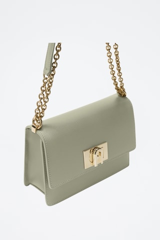 Sac bandoulière en cuir - Vert d’eau