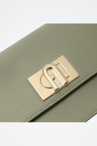 Sac bandoulière en cuir - Vert d’eau