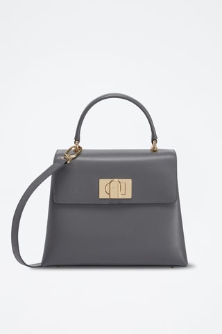 Sac à main en cuir - Gris foncé