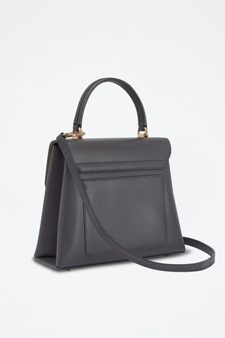 Sac à main en cuir - Gris foncé