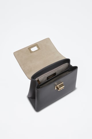 Sac à main en cuir - Gris foncé