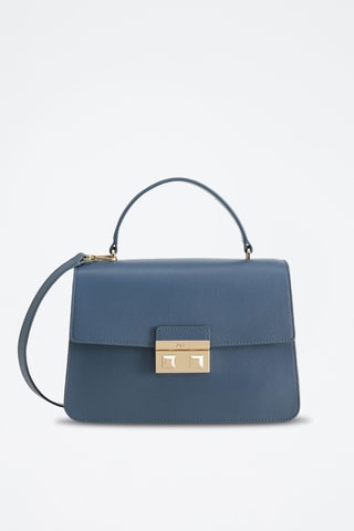 Sac à main en cuir de veau - Bleu foncé