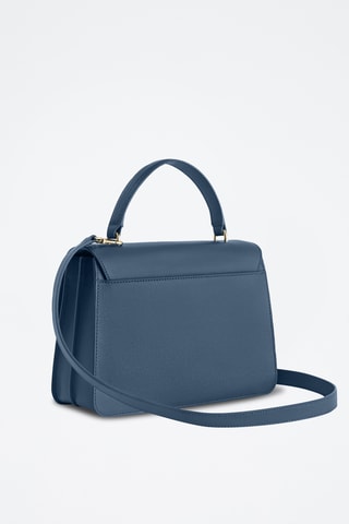 Sac à main en cuir de veau - Bleu foncé