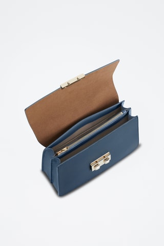 Sac à main en cuir de veau - Bleu foncé