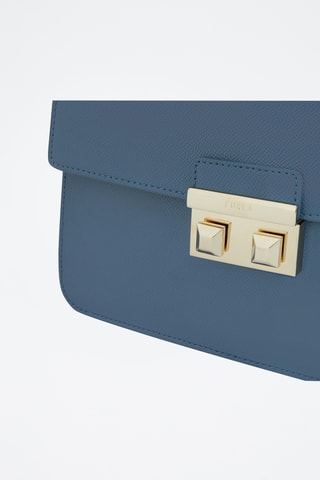 Sac à main en cuir de veau - Bleu foncé