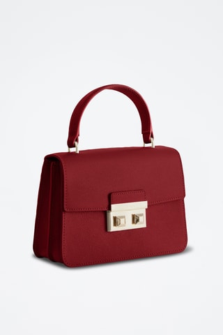 Sac à main en cuir de veau - Rouge