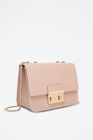 Sac bandoulière en cuir de veau - Rose