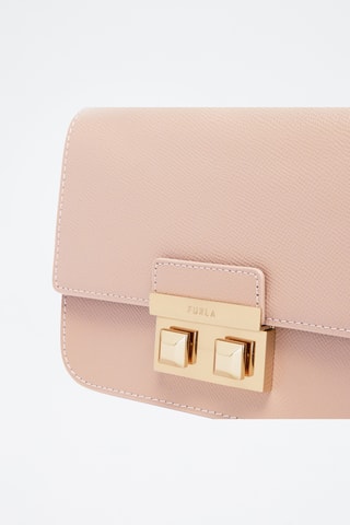 Sac bandoulière en cuir de veau - Rose