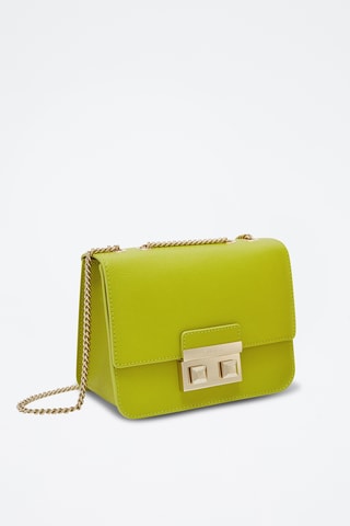 Sac bandoulière en cuir de veau - Vert clair