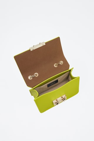 Sac bandoulière en cuir de veau - Vert clair