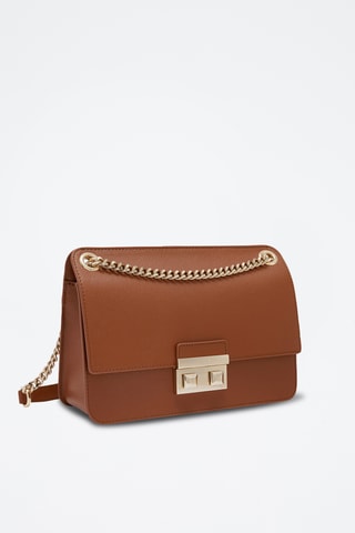 Sac bandoulière en cuir de veau - Camel