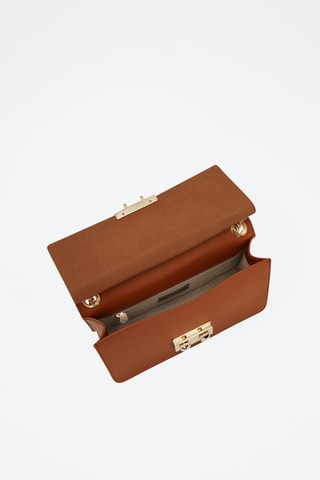 Sac bandoulière en cuir de veau - Camel