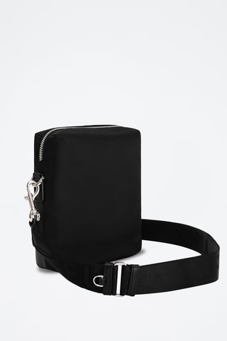 Sac bandoulière en cuir de veau - Noir