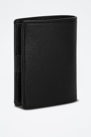 Portefeuille en cuir de veau - Noir