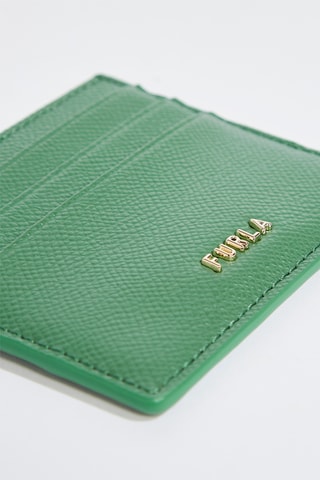 Porte-cartes en cuir de veau - Vert clair