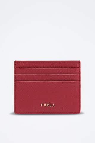 Porte-cartes en cuir de veau - Rouge