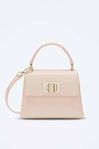 Sac à main en cuir de veau - Rose poudré