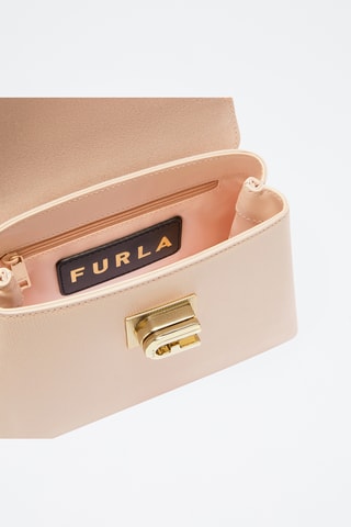 Sac à main en cuir de veau - Rose poudré