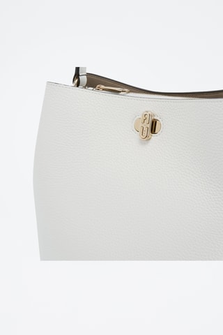 Sac seau en cuir de veau - Ecru