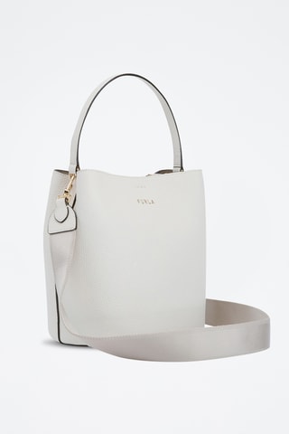 Sac seau en cuir de veau - Ecru