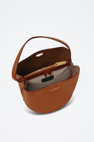 Sac seau en cuir de veau - Camel