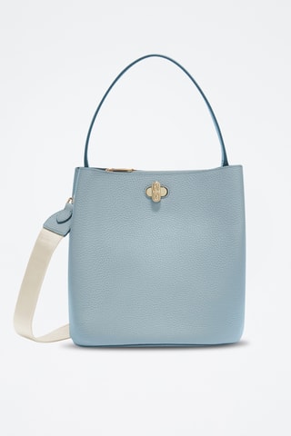 Sac seau en cuir de veau - Ciel