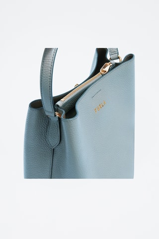 Sac seau en cuir de veau - Ciel