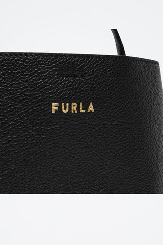 Sac seau en cuir de veau - Noir