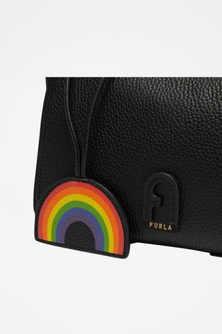 Sac bandoulière en cuir de veau - Noir