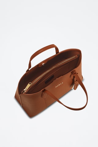 Sac à main en cuir de veau - Camel