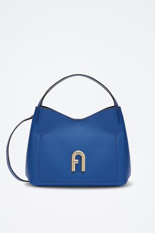 Sac à main en cuir de veau - Bleu cobalt