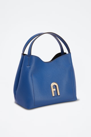 Sac à main en cuir de veau - Bleu cobalt