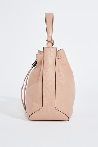 Sac seau en cuir de veau - Saumon