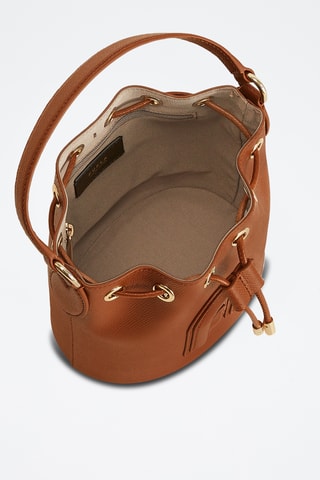 Sac seau en cuir de veau - Camel